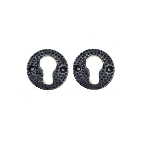 Antika Tarz Dekoratif Pirinç Oda Kilit Rozeti - 49mm, Oksit ürün görseli 1