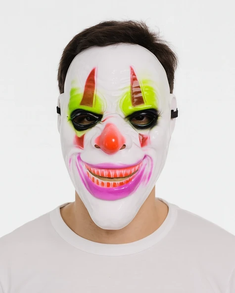Delirten Gülüş Psikopat Palyaço Temalı Joker Maskesi ürün görseli 1