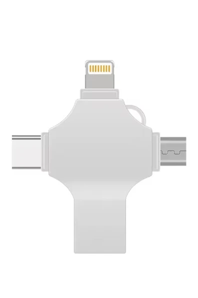 Otg 4in1 Cep Telefonu Çok Fonksiyonlu Usb Flash Bellek 128 Gb Type-c, Micro Sd Ve Kart Okuyucu ürün görseli 1