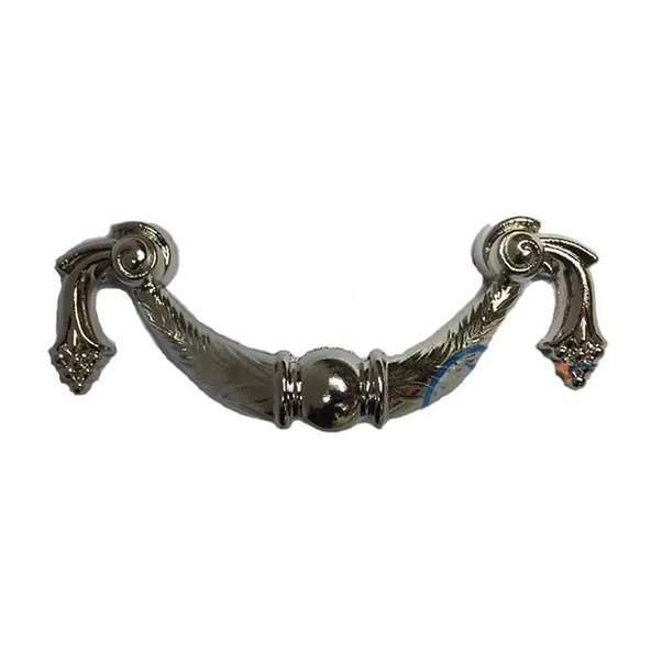 Dekoratif Zamak Üzümlü Kulp - 64mm, Nikel, 1 Adet ürün görseli 1