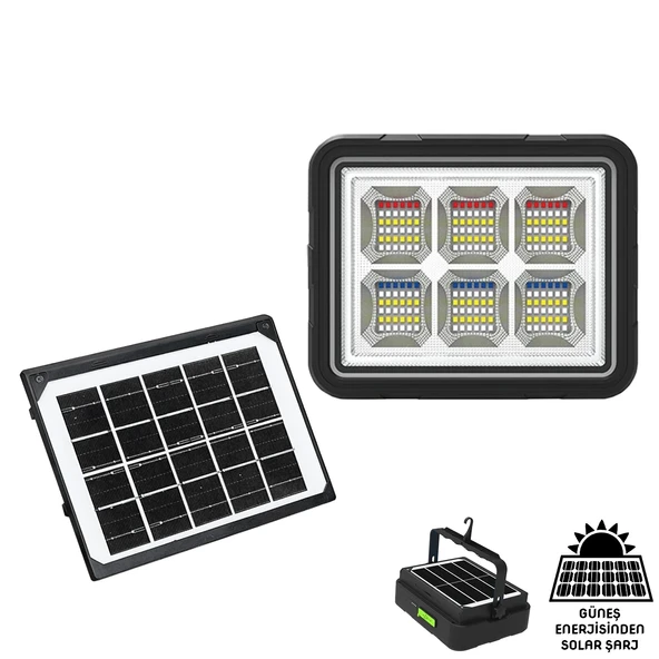 Wison 150w Güneş Enerjili Solar Kamp Feneriprojektör (ws-5570) ürün görseli 1