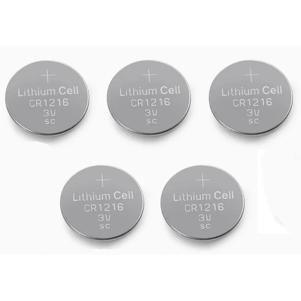 Yuma Cr1216 Süper Lityum 3v 5’li Kart Düğme Pil ürün görseli 1
