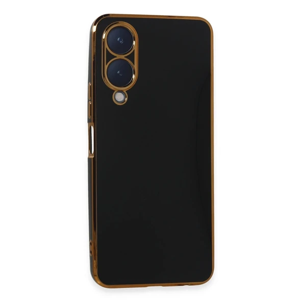 Vivo Y17s Kılıf Volet Silikon - Siyah ürün görseli 1