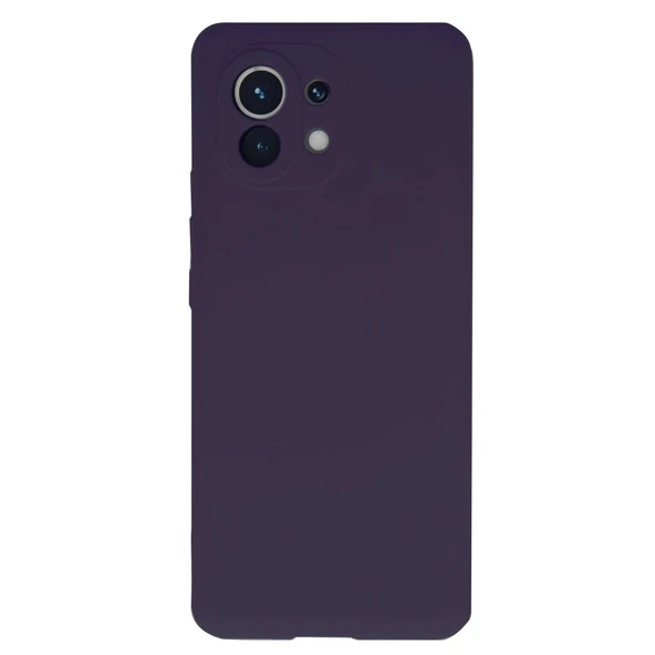 Xiaomi Mi 11 Kılıf Nano İçi Kadife Silikon - Mor ürün görseli 1