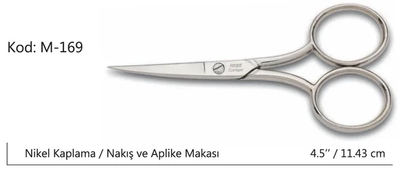 Europe Az Kalın Nakış Makası Süper Kalite No:4,5 11,43 Cm ürün görseli 1