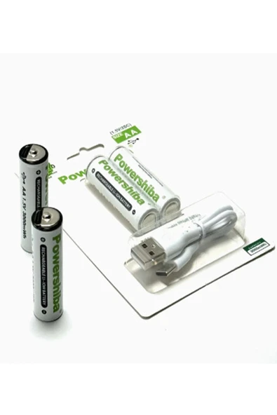 Şarj Edilebilir Pil Type-c Şarjlı Li-ıon Lityum Kalem Pil 2800mah/1.5v/aa Şarjlı Pil ürün görseli 1