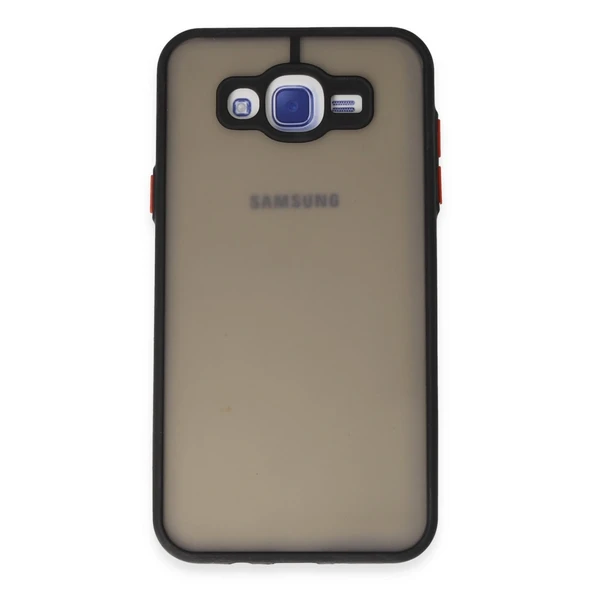 Samsung Galaxy J7 Kılıf Montreal Silikon Kapak - Siyah ürün görseli 1