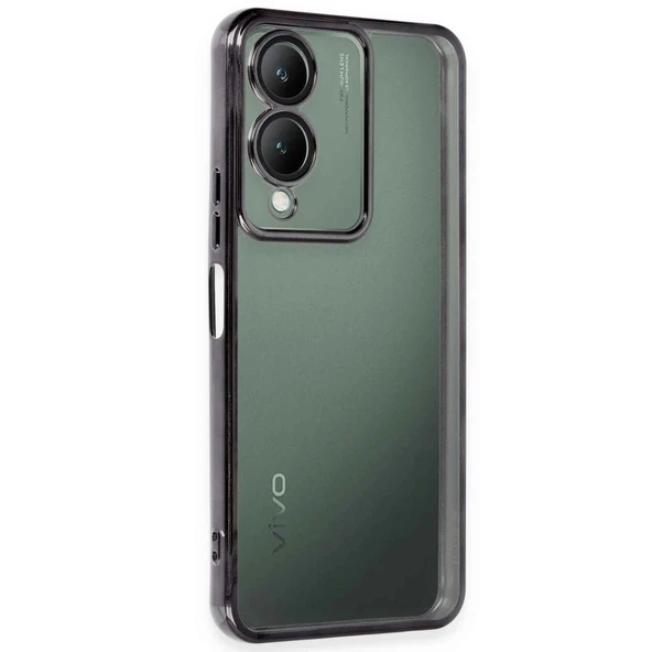 Vivo Y17s Kılıf Razer Lensli Silikon - Siyah ürün görseli 1