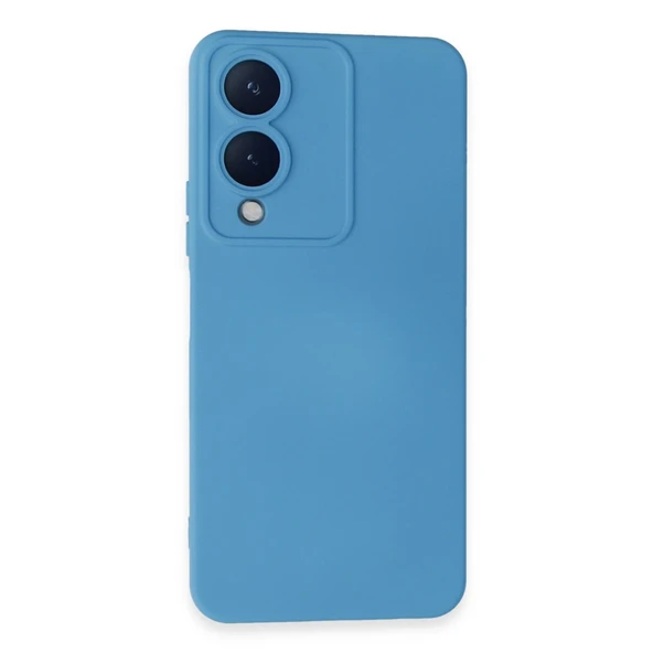 Vivo Y17s Kılıf Nano İçi Kadife Silikon - Mavi ürün görseli 1