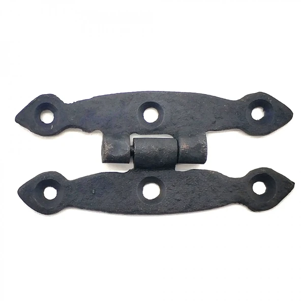 Antika Tarz Dekoratif Pirinç Dar Menteşe - 75x39 Mm, Oksit ürün görseli 1