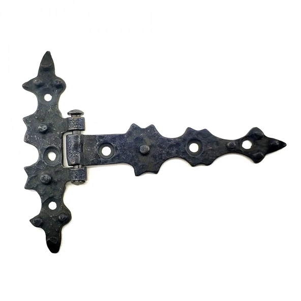 Antika Tarz Dekoratif Pirinç Yıldız Kuyruklu Menteşe - 85x110 Mm, Oksit ürün görseli 1