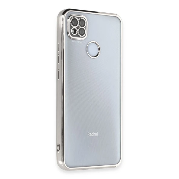 Xiaomi Redmi 9c Kılıf Razer Lensli Silikon - Gümüş ürün görseli 1