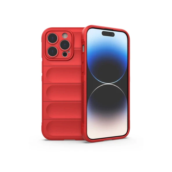 Apple İphone 14 Pro Kılıf Optimum Silikon - Kırmızı ürün görseli 1