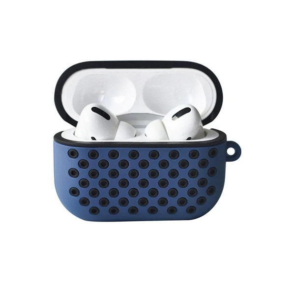 Apple Airpods Pro 2 (2.nesil) Spor Delikli Kılıf - Lacivert-siyah ürün görseli 1