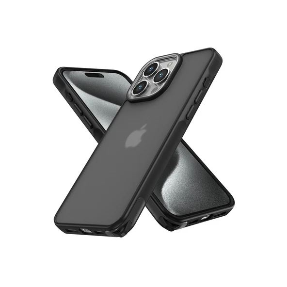 Apple İphone 15 Pro Kılıf Elegant Kapak - Siyah ürün görseli 1