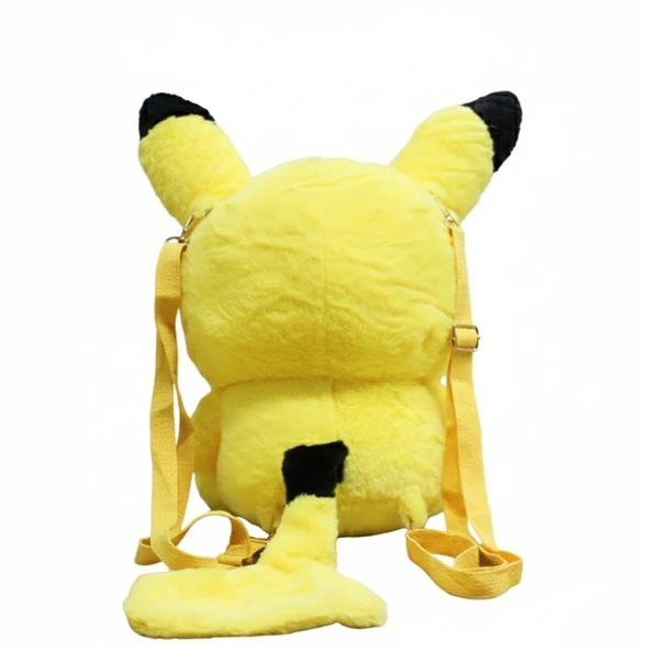 Sevimli Peluş Pikachu Sırt Çantası Alk3004 - Resim 2