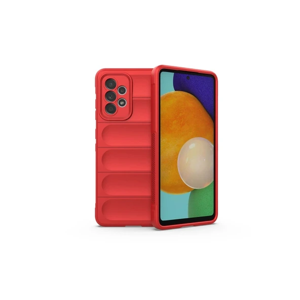 Samsung Galaxy A52 Kılıf Optimum Silikon - Kırmızı ürün görseli 1