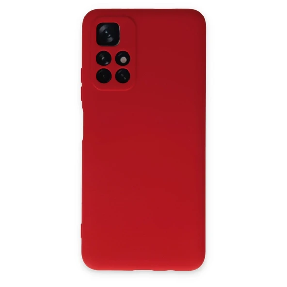 Xiaomi Redmi Note 11t Kılıf Nano İçi Kadife Silikon - Kırmızı ürün görseli 1