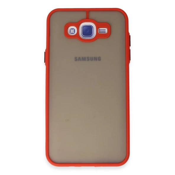 Samsung Galaxy J7 Kılıf Montreal Silikon Kapak - Kırmızı ürün görseli 1