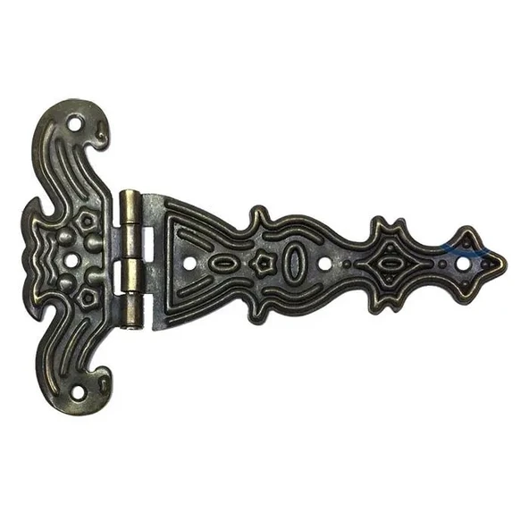 Dekoratif, Sac Tek Kuyruklu Menteşe - 69x102 Mm, Büyük, Antik, 100 Adet ürün görseli 1