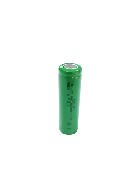 Sertec - 1.2v 1200 Mah - Aa - Ni-cd Şarjlı Pil - (başsız / Flat Head) ürün görseli 1