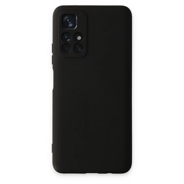 Xiaomi Redmi Note 11t Kılıf Nano İçi Kadife Silikon - Siyah ürün görseli 1