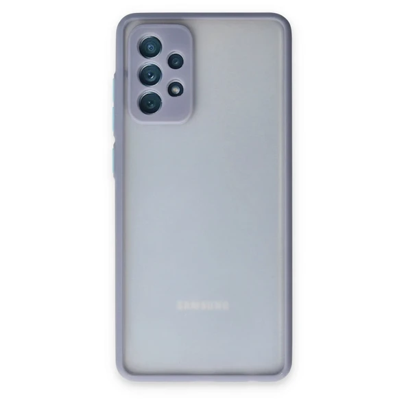 Samsung Galaxy A72 Kılıf Montreal Silikon Kapak - Gri ürün görseli 1