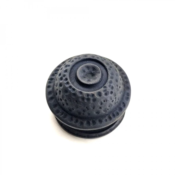 Antika Tarz Dekoratif Pirinç Gözlü Kapı Tokmağı - 78mm Çap, Oksit ürün görseli 1