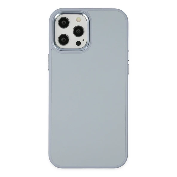 Apple İphone 12 Pro Max Kılıf Asya Deri Silikon - Sierra Blue ürün görseli 1