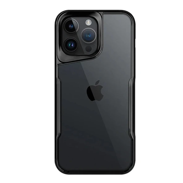 Apple İphone 15 Pro Kılıf Boyi Silikon Kapak - Siyah ürün görseli 1