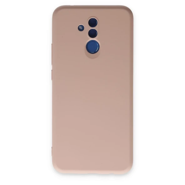 Huawei Mate 20 Lite Kılıf Nano İçi Kadife Silikon - Pudra ürün görseli 1