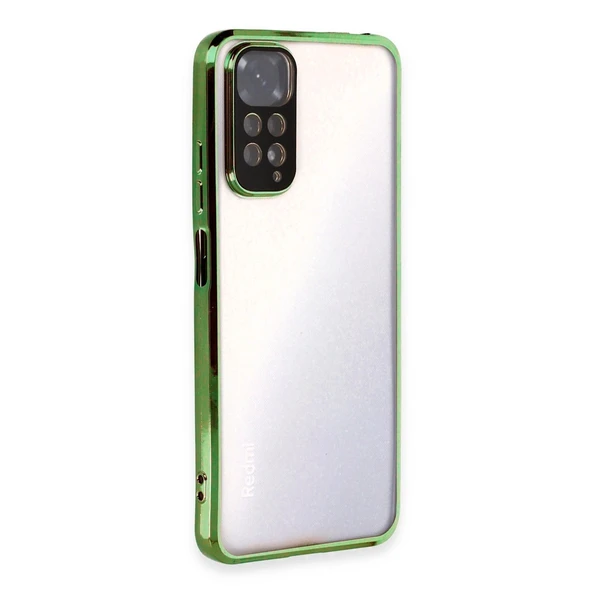 Xiaomi Redmi Note 11 Kılıf Razer Lensli Silikon - Yeşil ürün görseli 1