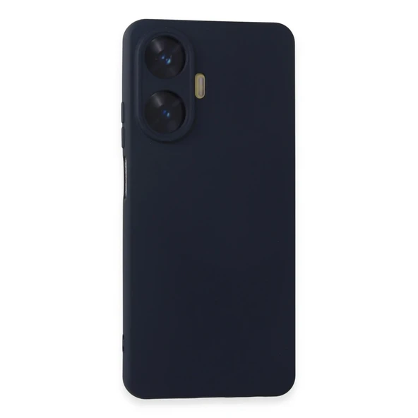 Realme C55 Kılıf Nano İçi Kadife Silikon - Lacivert ürün görseli 1