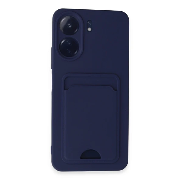 Xiaomi Redmi 13c Kılıf Kelvin Kartvizitli Silikon - Lacivert ürün görseli 1