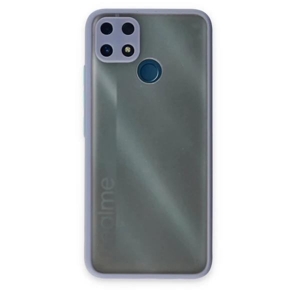 Realme C25 Kılıf Montreal Silikon Kapak - Gri ürün görseli 1