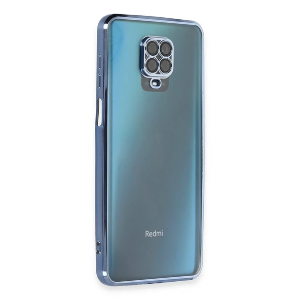Xiaomi Redmi Note 9 Pro Kılıf Razer Lensli Silikon - Açık Mavi ürün görseli 1