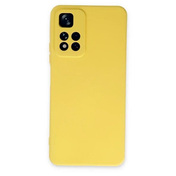 Xiaomi Redmi Note 11 Pro Plus 5g Kılıf Nano İçi Kadife Silikon - Sarı ürün görseli 1