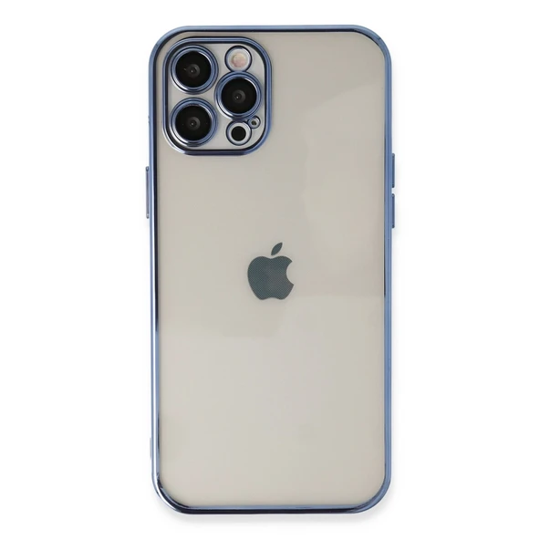 Apple İphone 12 Pro Kılıf Razer Lensli Silikon - Açık Mavi ürün görseli 1
