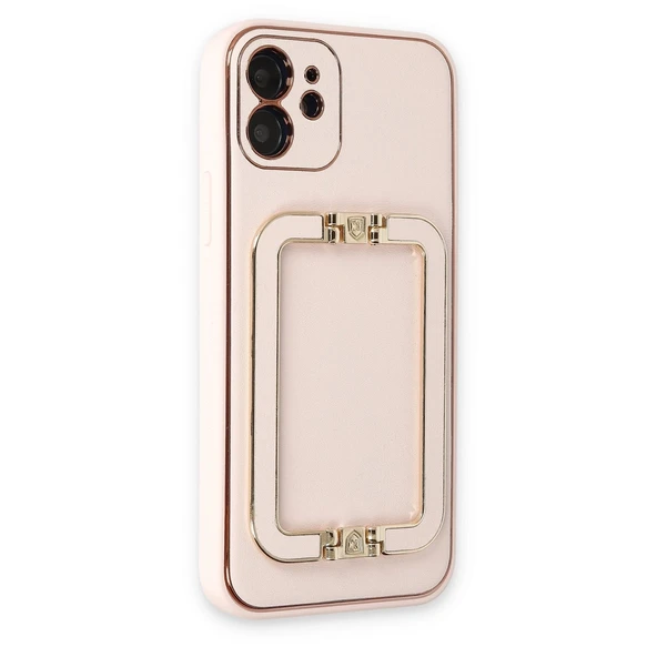 Apple İphone 12 Kılıf Coco Elit Kapak - Pudra - Resim 2