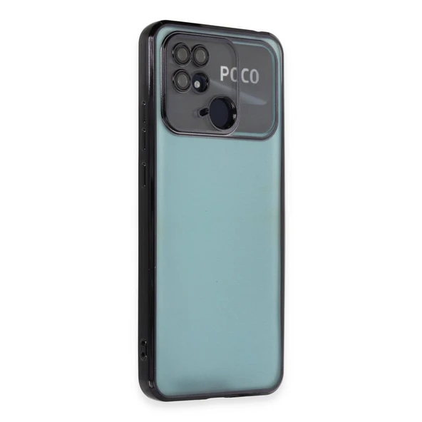 Xiaomi Redmi 10c Kılıf Razer Lensli Silikon - Siyah ürün görseli 1