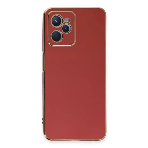 Realme C35 Kılıf Volet Silikon - Kırmızı ürün görseli 1