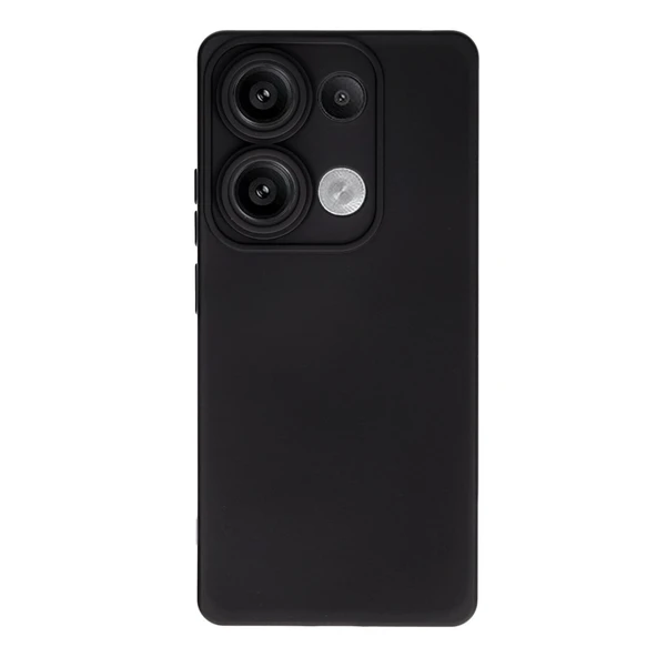 Xiaomi Redmi Note 13 4g Kılıf Nano İçi Kadife Silikon - Siyah ürün görseli 1