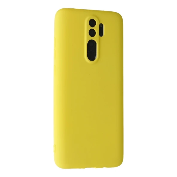 Xiaomi Redmi Note 8 Pro Kılıf First Silikon - Sarı - Resim 2