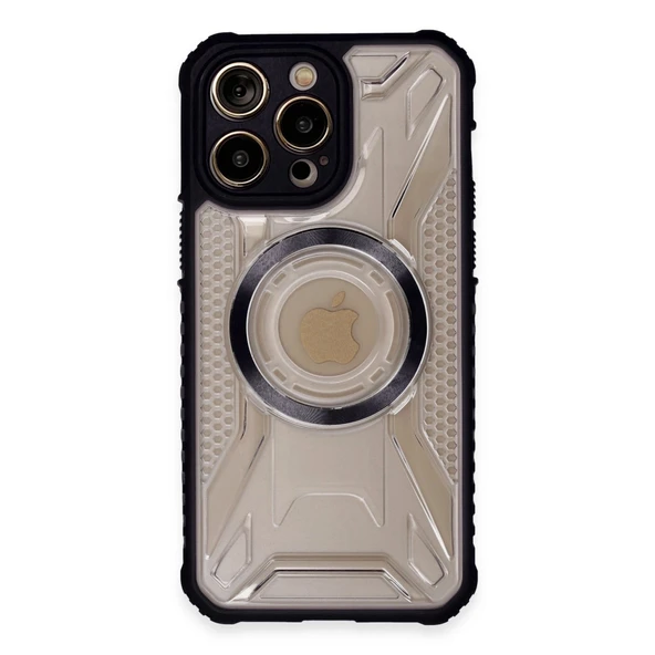 Apple İphone 14 Pro Max Kılıf Prag Magneticsafe Kapak - Siyah ürün görseli 1