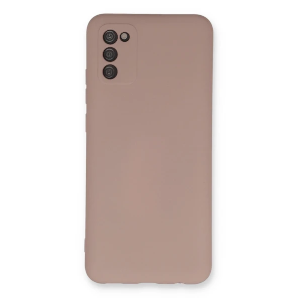Samsung Galaxy A03s Kılıf Nano İçi Kadife Silikon - Pudra ürün görseli 1