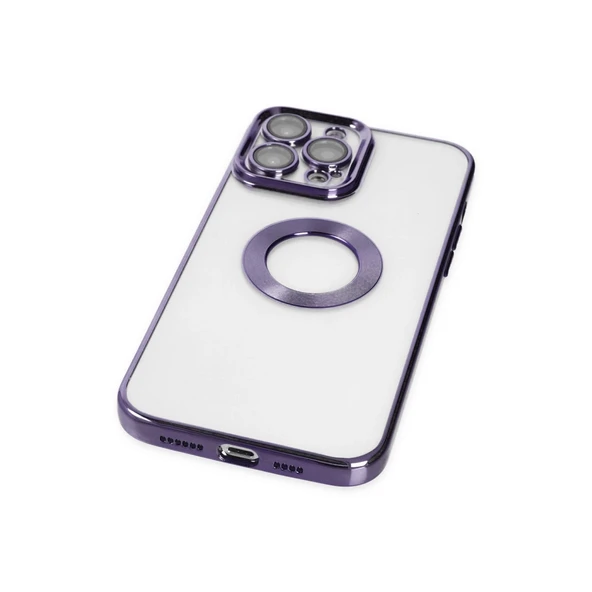 Apple İphone 14 Pro Max Kılıf Slot Silikon - Mor - Resim 4