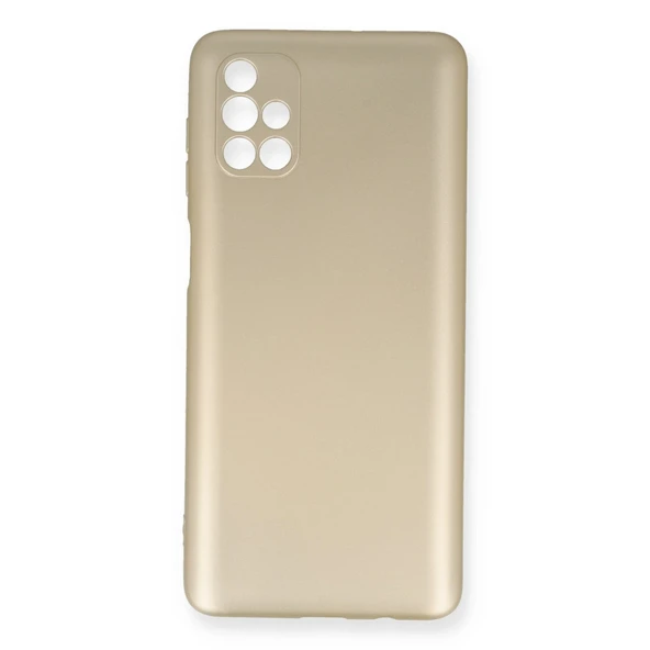 Samsung Galaxy M51 Kılıf First Silikon - Gold ürün görseli 1