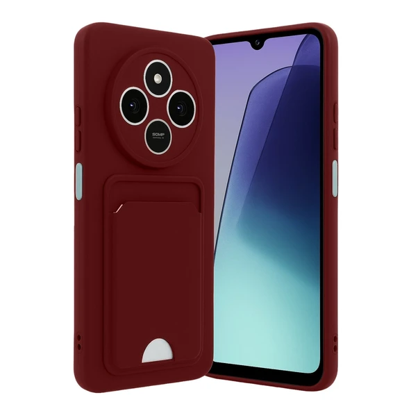 Xiaomi Redmi 14c Kelvin Kartvizitli Silikon - Bordo ürün görseli 1