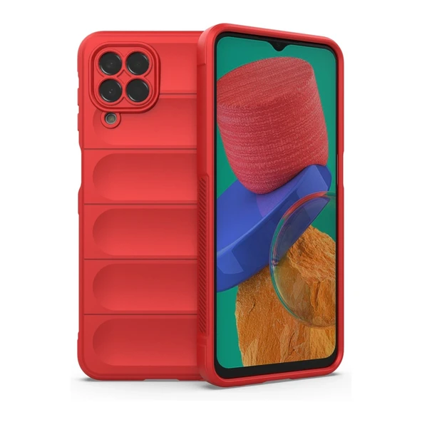 Samsung Galaxy M33 Kılıf Optimum Silikon - Kırmızı ürün görseli 1