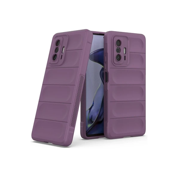 Xiaomi Mi 11t Kılıf Optimum Silikon - Mor - Resim 2